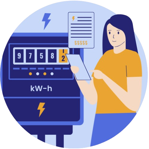 نظام قراءة عدادات الكهرباء